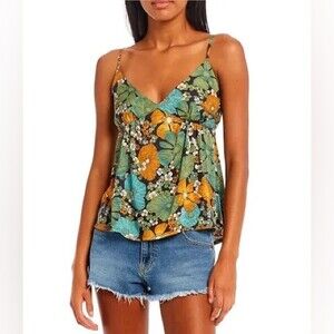 NWT VOLCOM Luvley Daze Floral Cami. Size XS